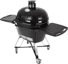 Керамический угольный гриль Primo Oval XL 400 All-in-one, 47x64 см, с ножками и столиками