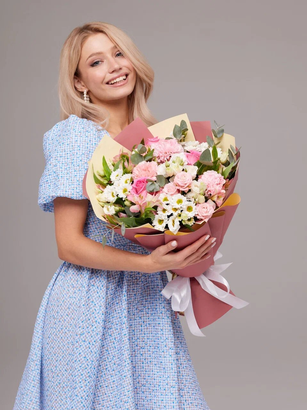 Букет из свежих живых цветов Аврора от Bestflo купить с доставкой