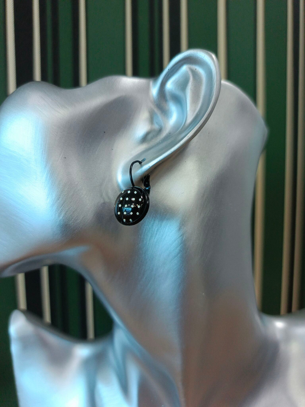 Серьги с кабошонами. Ручной работы.