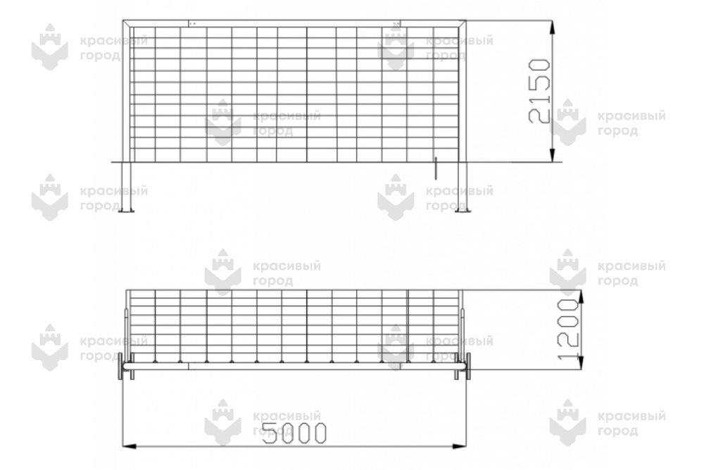 Футбольные ворота большие