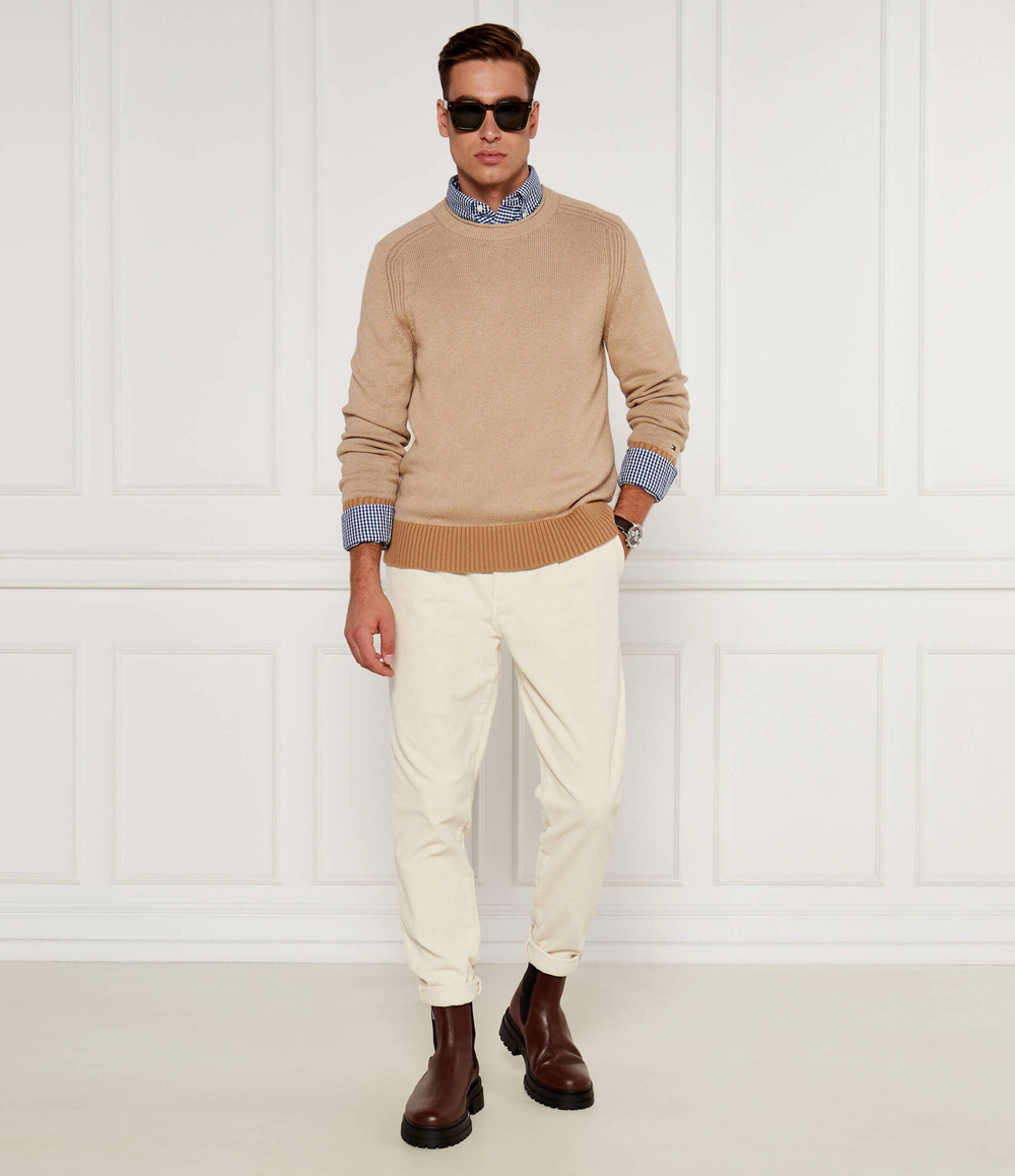 Вельветовые брюки Tommy Hilfiger - кремовый(MW0MW36693)