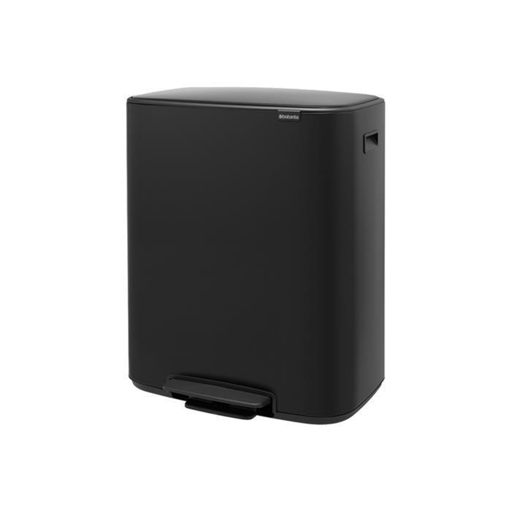 Мусорный бак Bo Pedal Bin 2x30л Brabantia Черный матовый