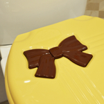 Сиденье для унитаза "Комфорт Люкс" бежевый/темно-коричневый