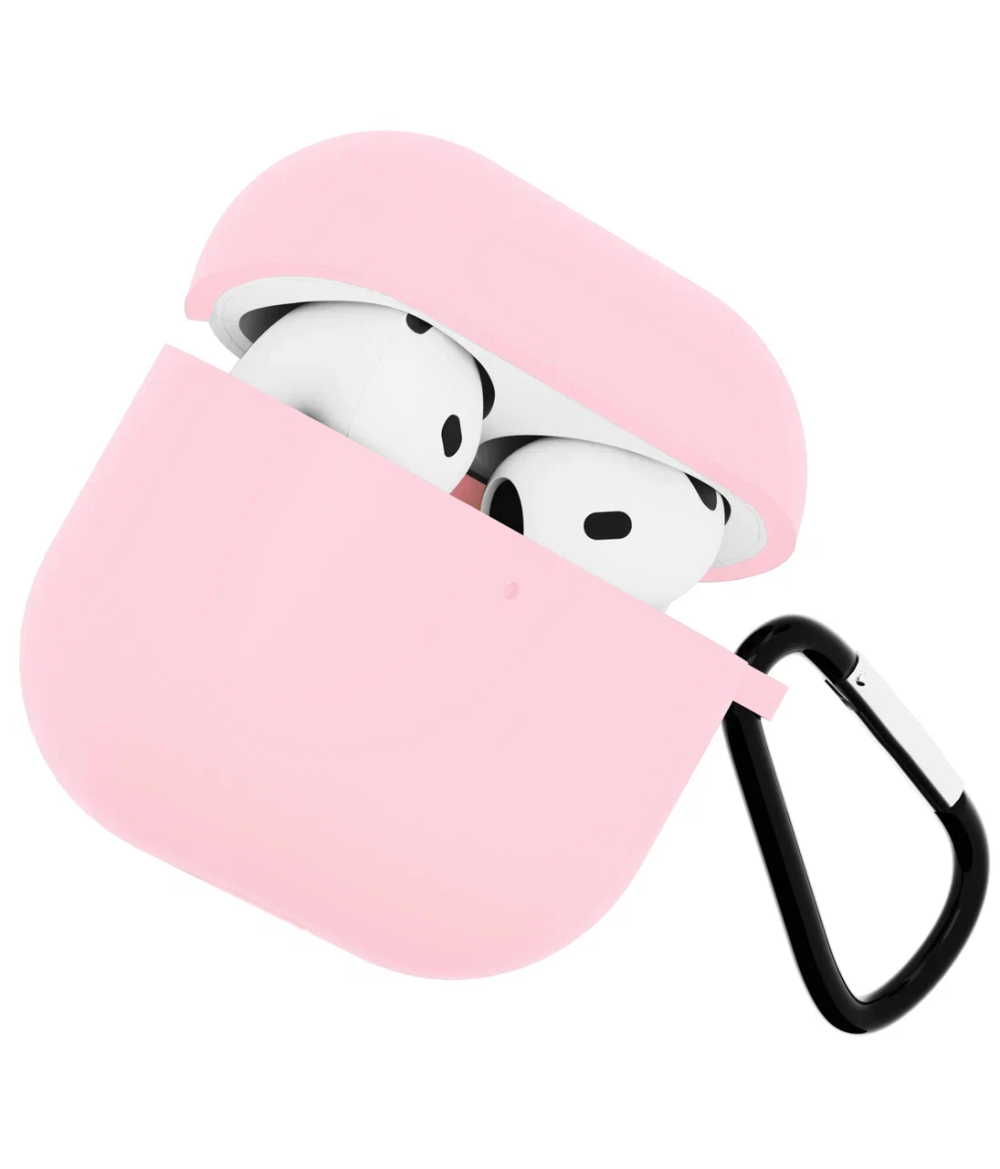 Чехол для Airpods 4 Gurdini силиконовый розовый