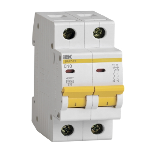 IEK Автоматический выключатель ВА 47-29 2P 10А С4,5кА
