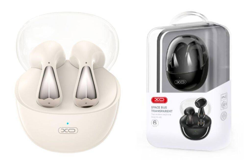 Беспроводные наушники X32 Space Bus Transparent Cover TWS Bluetooth Earphones (white)