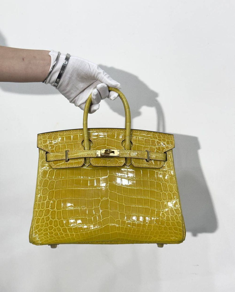 Сумка Hermes из кожи крокодила 25 см, арт. 466225044