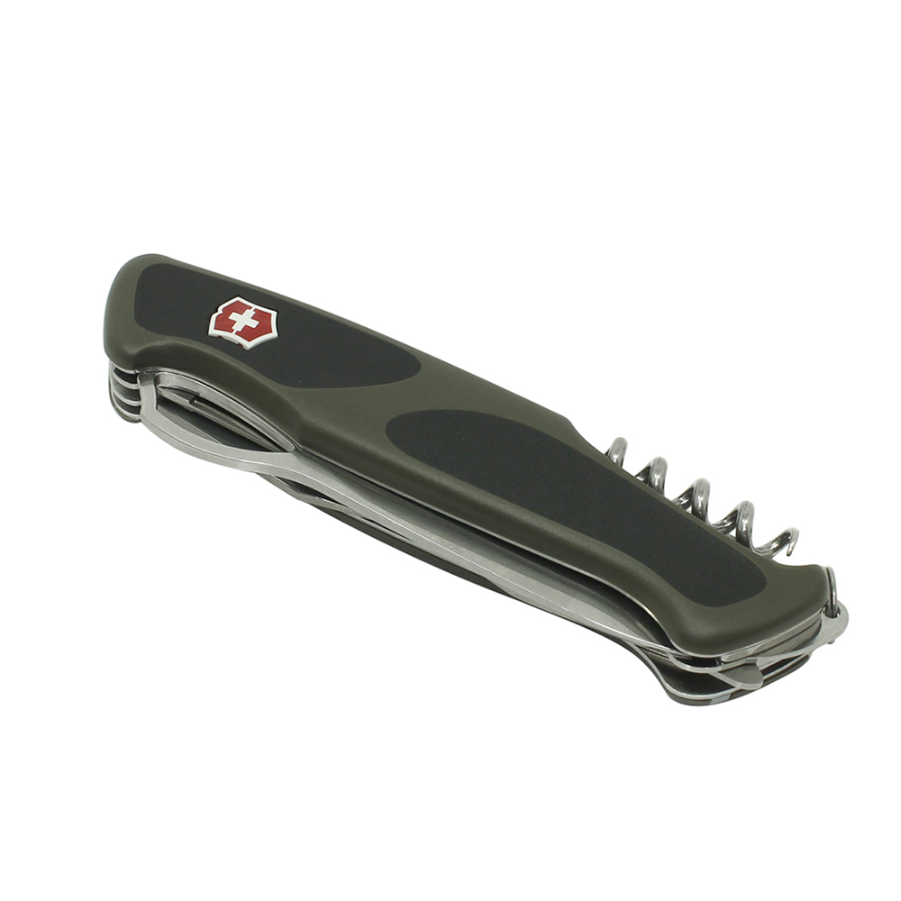 Нож перочинный Victorinox RangerGrip 179 (0.9563.MWC4) 130мм зеленый/черный
