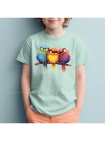 Термонаклейка на одежду, термопринт Птицы