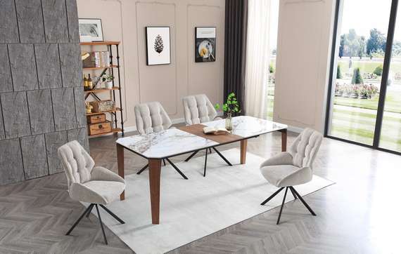 Крутящийся стул Elko бежевый