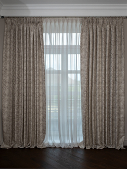 Портьера 300х260 Garda Decor Serpente золотая