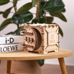 Сборная модель деревянный сейф с кодовым замком от DROVO - Деревянный конструктор, сборная механическая модель, 3d пазл