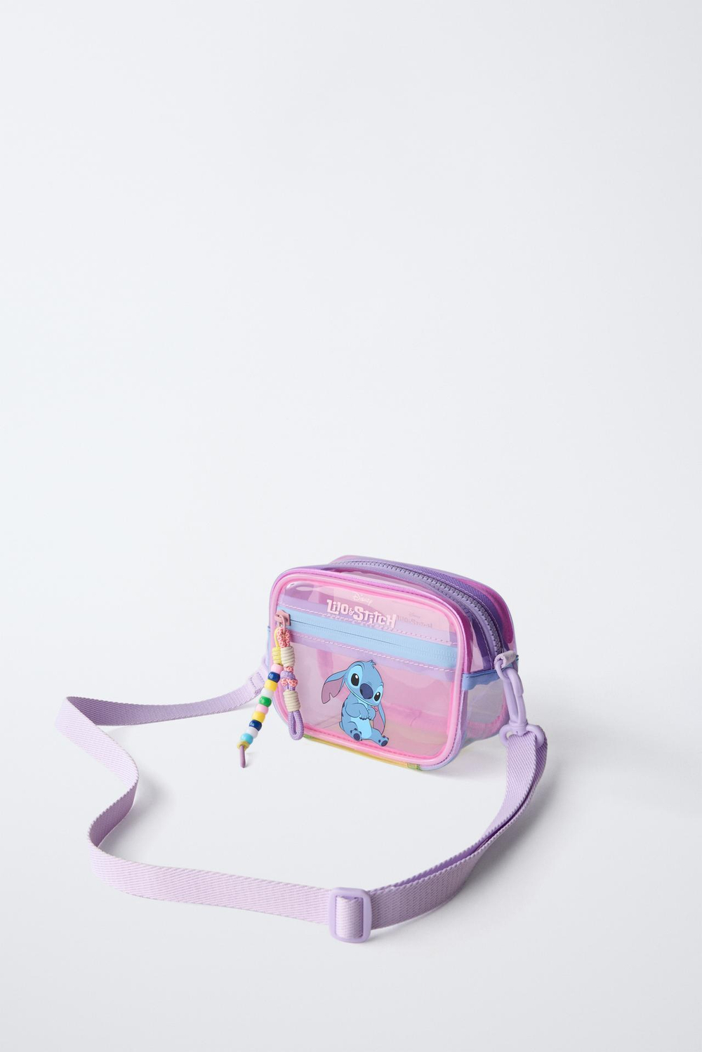 ZARA ВИНИЛОВАЯ СУМКА LILO & STITCH © DISNEY, РОЗОВЫЙ