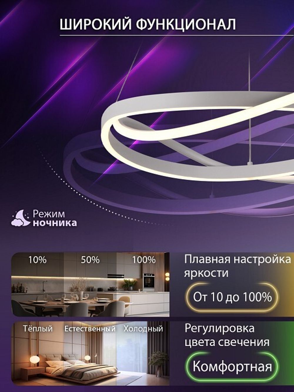 Подвесной светильник Natali Kovaltseva FINAM HIGH-TECH LED LAMPS 82055