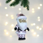 Елочная игрушка «Очаровательный дедушка» 7*6*12 см, Розовый