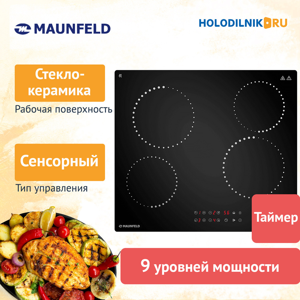 Электрическая варочная панель Maunfeld CVCE594PBK