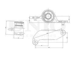 Сайлентблок задний переднего левого нижнего рычага UNIO RMP-20286