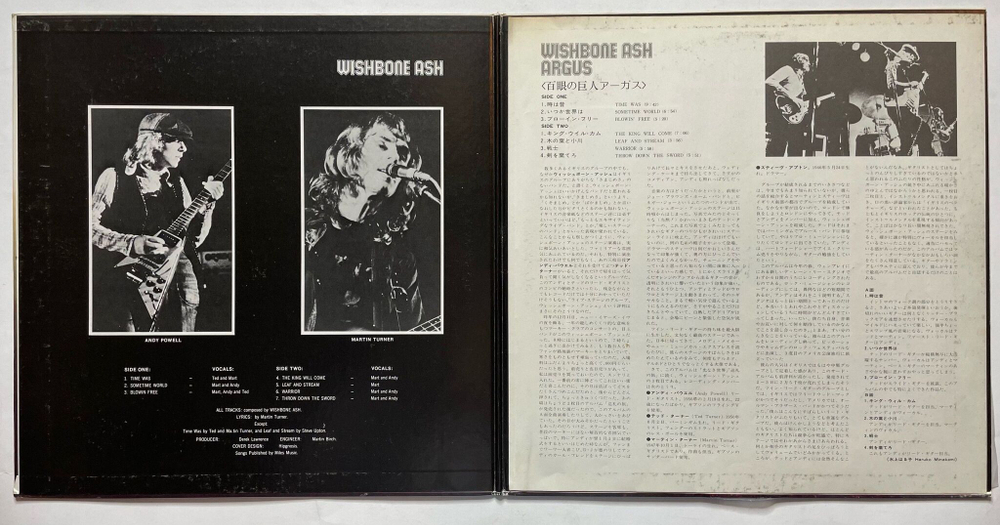 Винтажная виниловая пластинка LP Wishbone Ash Argus (Japan 1976) (No Obi)