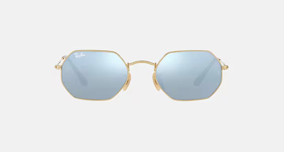 RAY-BAN OCTAGONAL FLASH LENSES RB3556N 001/30