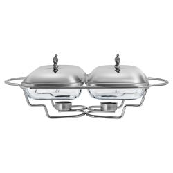 МАРМИТ ДВОЙНОЙ LEFARD СЕРИЯ "ОХОТА" СО СТЕКЛЯННЫМИ ФОРМАМИ ДЛЯ ЗАПЕКАНИЯ, 1,6Л/1,6Л