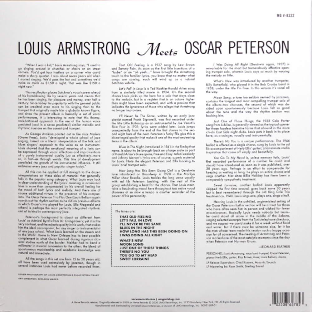 Louis Armstrong, Oscar Peterson / Louis Armstrong Meets Oscar Peterson (LP)