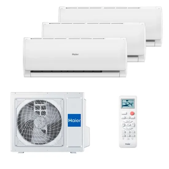Мультисплит система на 3 комнаты Haier AS09TS6HRA-M x 3 / 3U70S2SR5FA