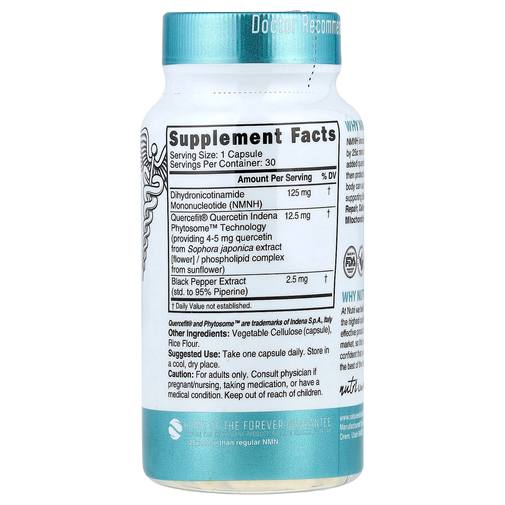 Nutri, NMNH, 30 веганских капсул