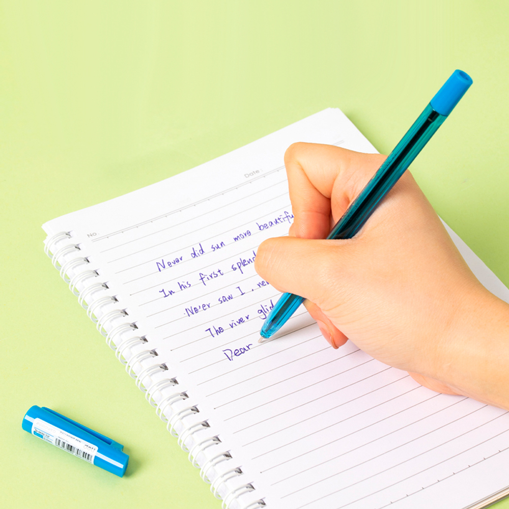 Ручка шариковая DELI "Flickwell Q100", 0.7 мм, синяя