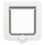 Дверца Trixie Flap Door 2-way, пластик, прозрачная, магнитная, белая, размер 20х22см.