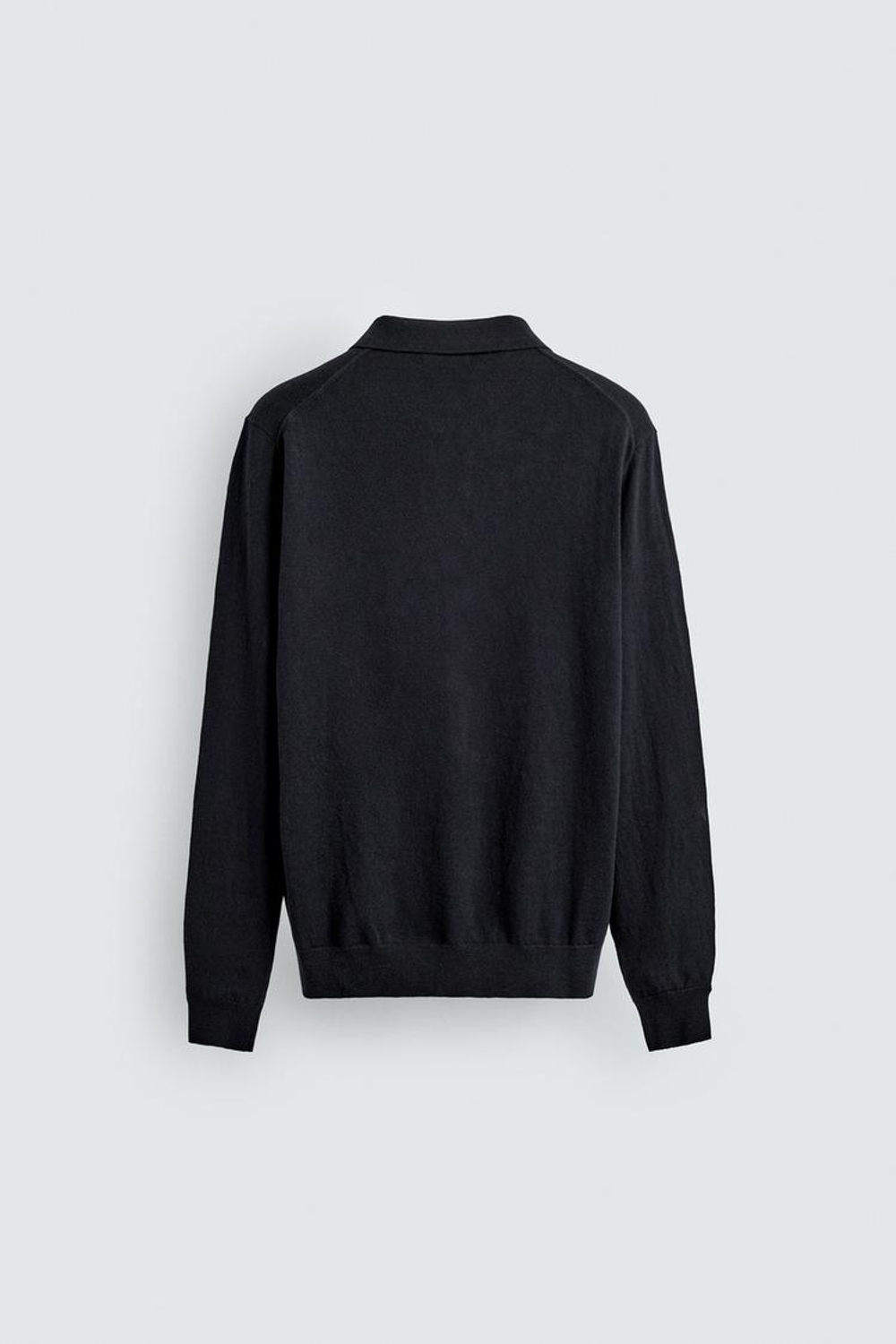 ZARA ТРИКОТАЖНОЕ ПОЛО КЛАССИЧЕСКОГО КРОЯ, МОРСКОЙ СИНИЙ