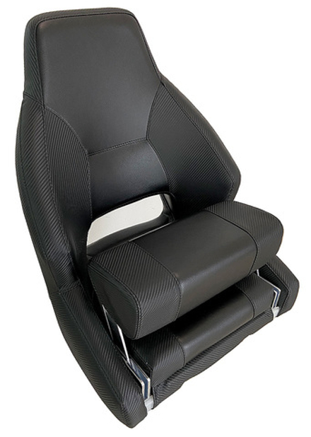 Кресло с болстером «Racer carbone», черный