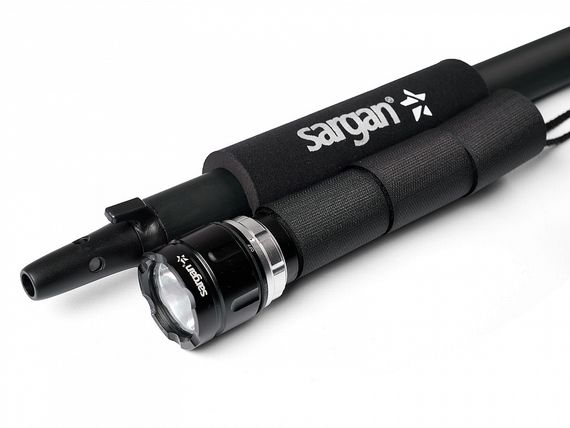 Держатель подводного фонаря Sargan на липучке велкро неопрен 7 мм 15 см черный