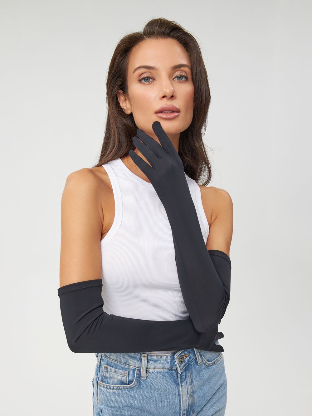 Перчатки длинные