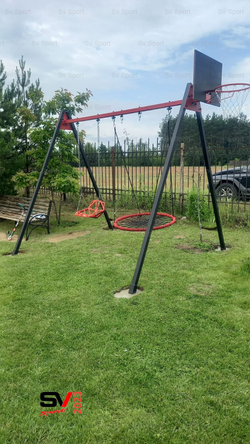 Монтаж уличных качелей Sv Sport