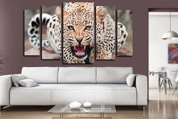 Модульная картина "Леопард"