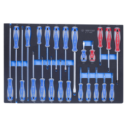 KING TONY (9-31124MRV) Набор отверток, ложемент, 24 предмета