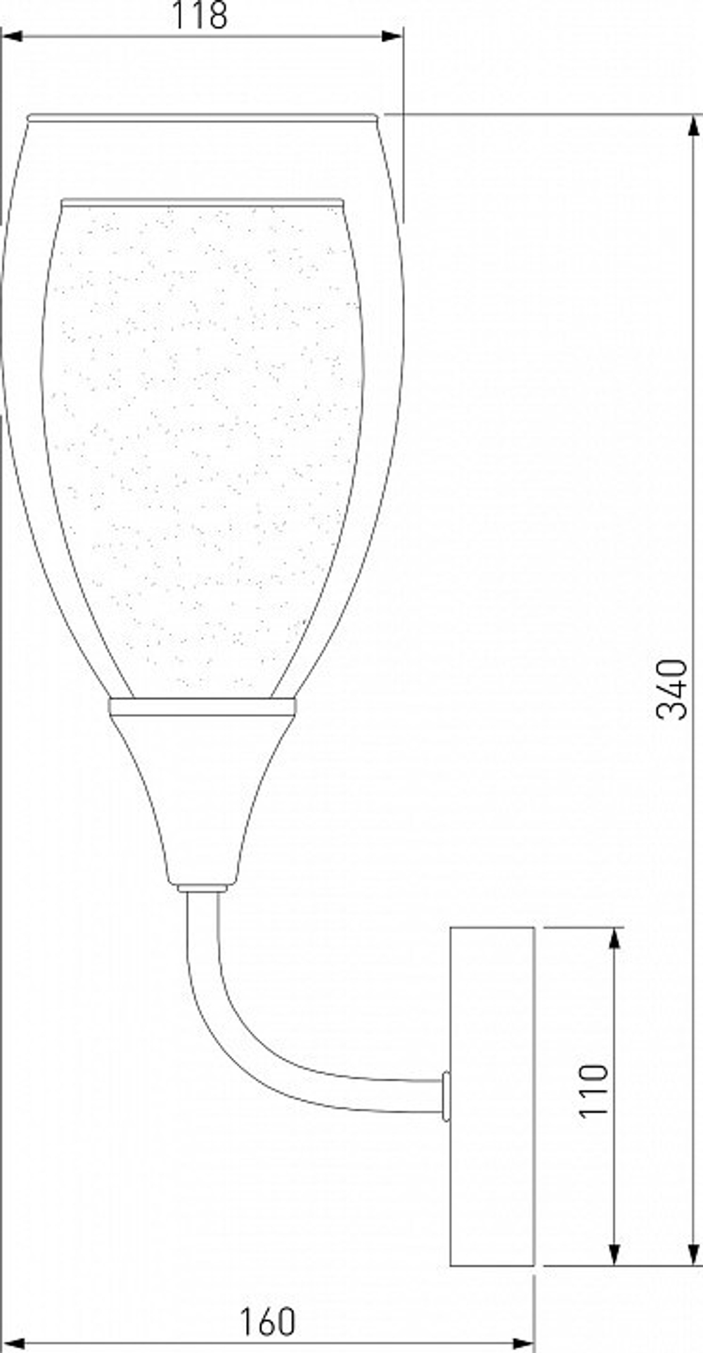 Бра Eurosvet 50285/1 золото