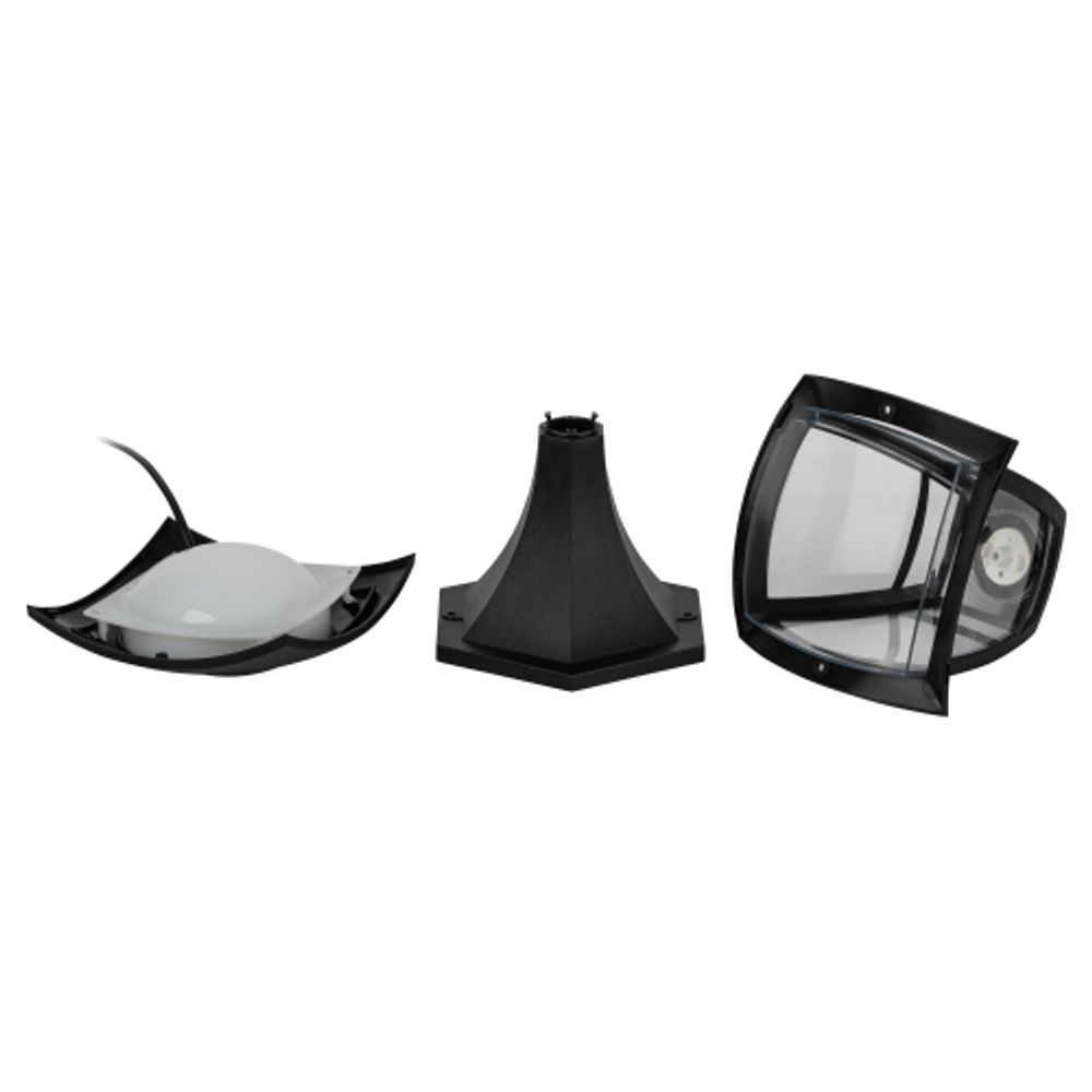 Садово-парковый светильник ЭРА ДТУ 07-8-001 Валенсия черный 4 гранный напольный IP44 светодиодный 8Вт 3000K | Садово-парковые светильники