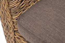 "Капучино" диван из искусственного ротанга (гиацинт) двухместный, цвет соломенный