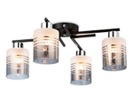 TR303212/4 BK/CH/SM/FR черный/хром/дымчатый/белый матовый E27*4 max 60W D515*200