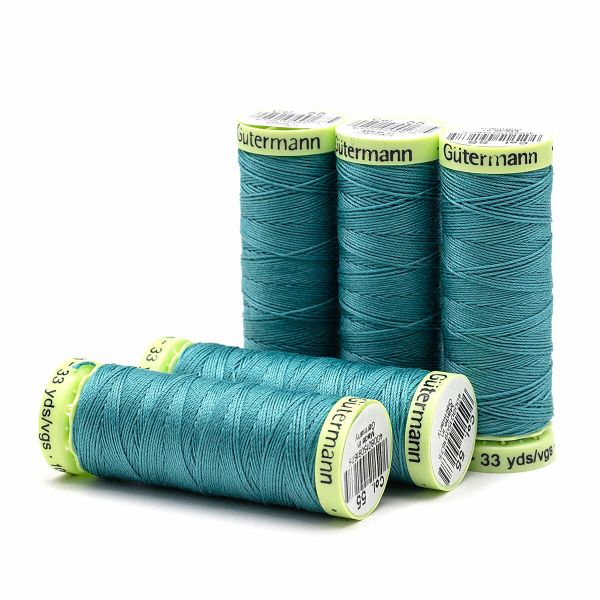 Нитки отделочные Gutermann Top Stitch 30 (30 метров), 5 кат. | 055 св.зеленая бирюза
