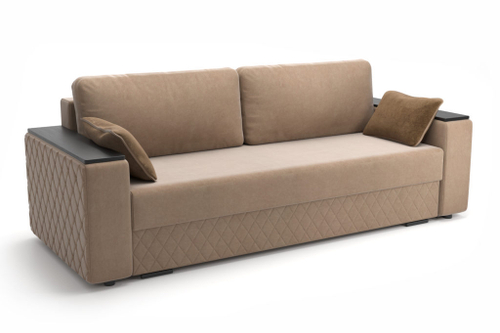 Угловой диван-кровать ФОРВАРД ткань ULTRA COCOA светло-коричневый (FIORE OTTER, VIVALDI 22), 5 пакет