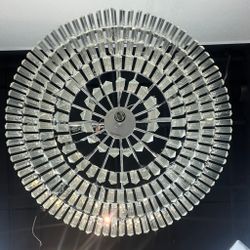 Подвесная Люстра Rh 1920S Odeon Clear Glass Fringe Chandelier D80 Chrome By Imperiumloft