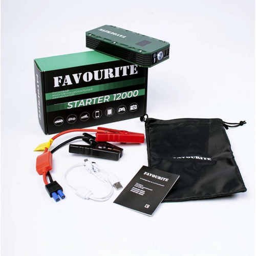 Пусковой многофункциональный аккумулятор FAVOURITE STARTER 12000 5В/2А 12000мАч