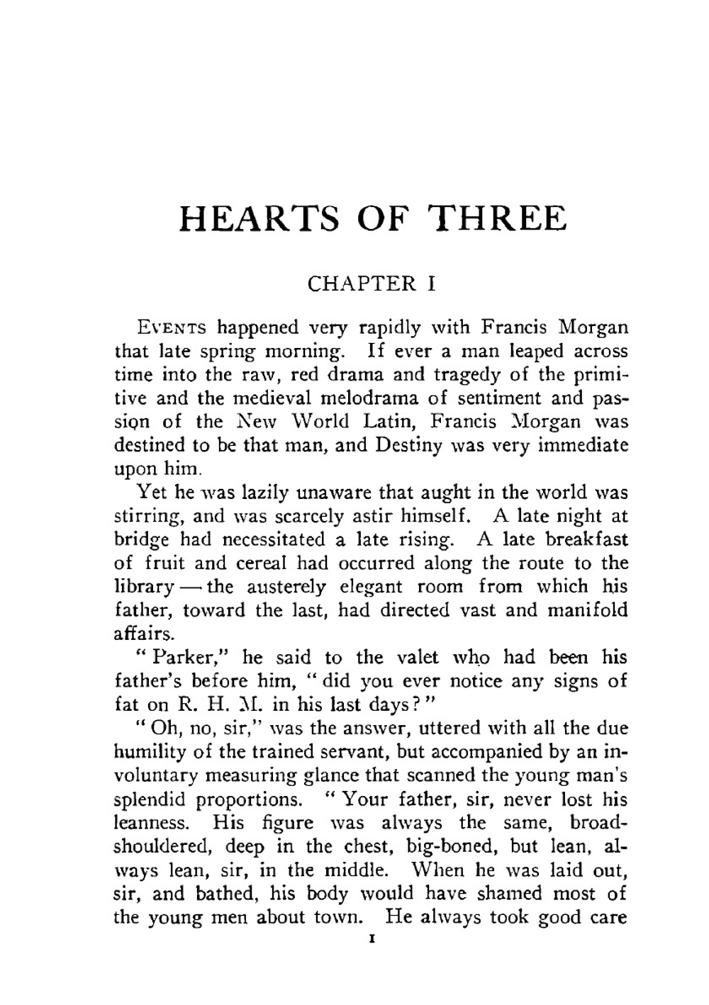 Hearts of three | Jack London