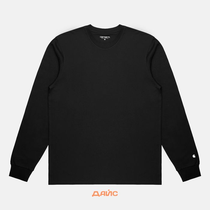Лонгслив мужской Carhartt WIP Base артикул:I026265_black - купить в магазине Дайс