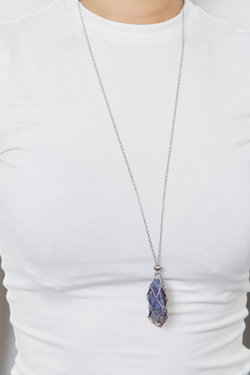 Авоська-подвеска для кристаллов серебристая L