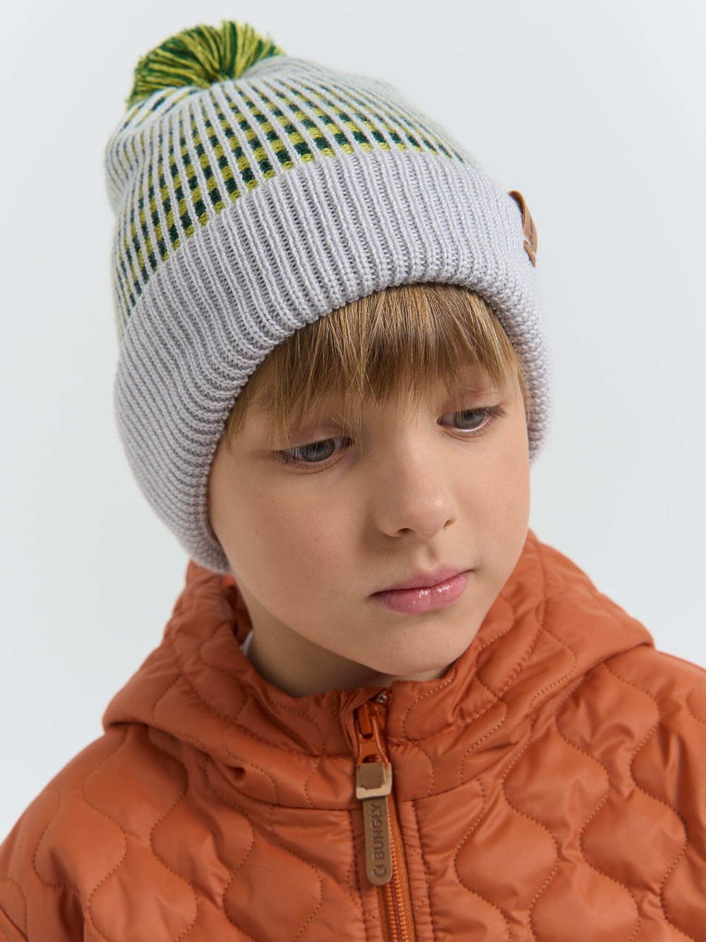 Шапка из смесовой шерсти "Авокадо" 7+