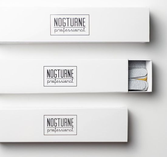 Сменные файлы Nogturne для маникюра L/white/Р180 вспененные 25 штук в упаковке