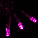 Гирлянда для дома 24м 280 ламп LED прозрач.пров.,8 реж, IP-20, Розовый (возможность соединения)